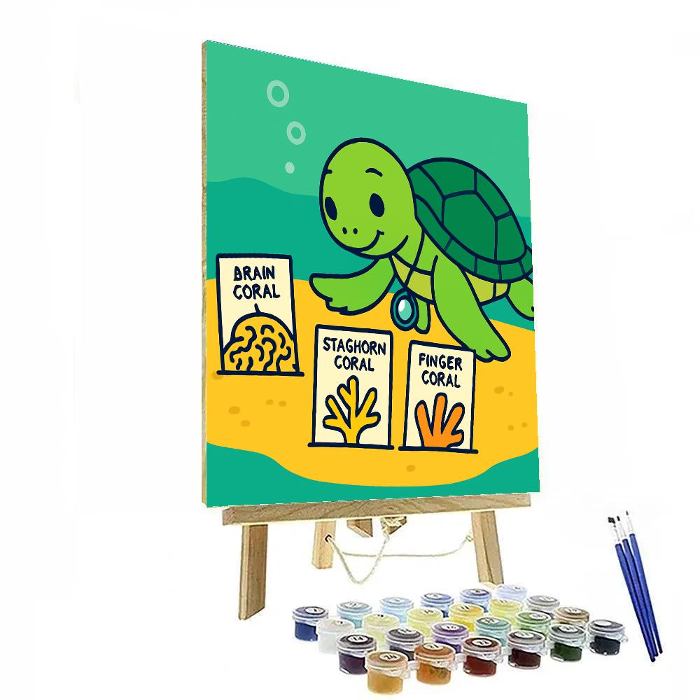 Starlight Science Turtle paint by numbers