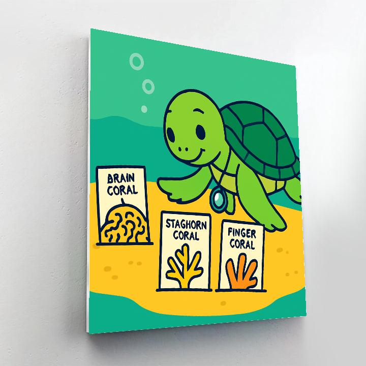 Starlight Science Turtle paint by numbers