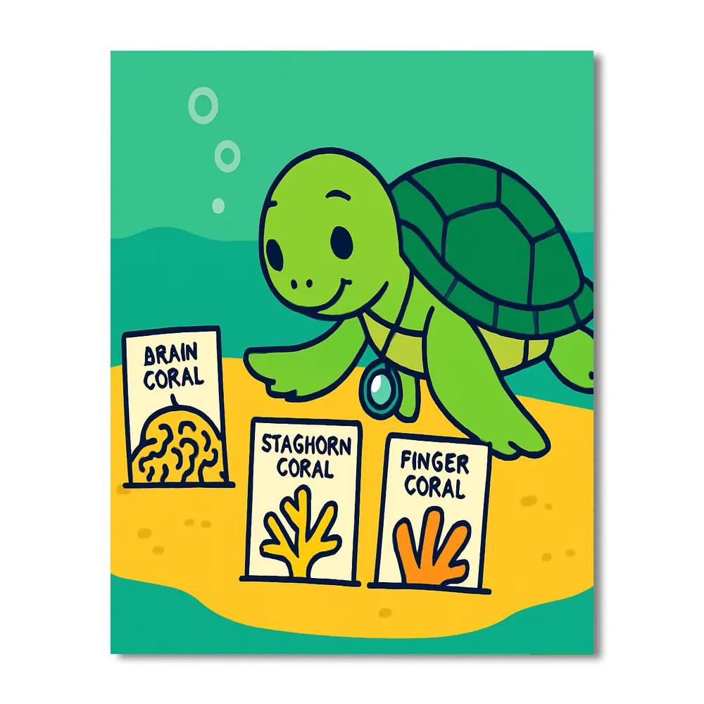 Starlight Science Turtle paint by numbers