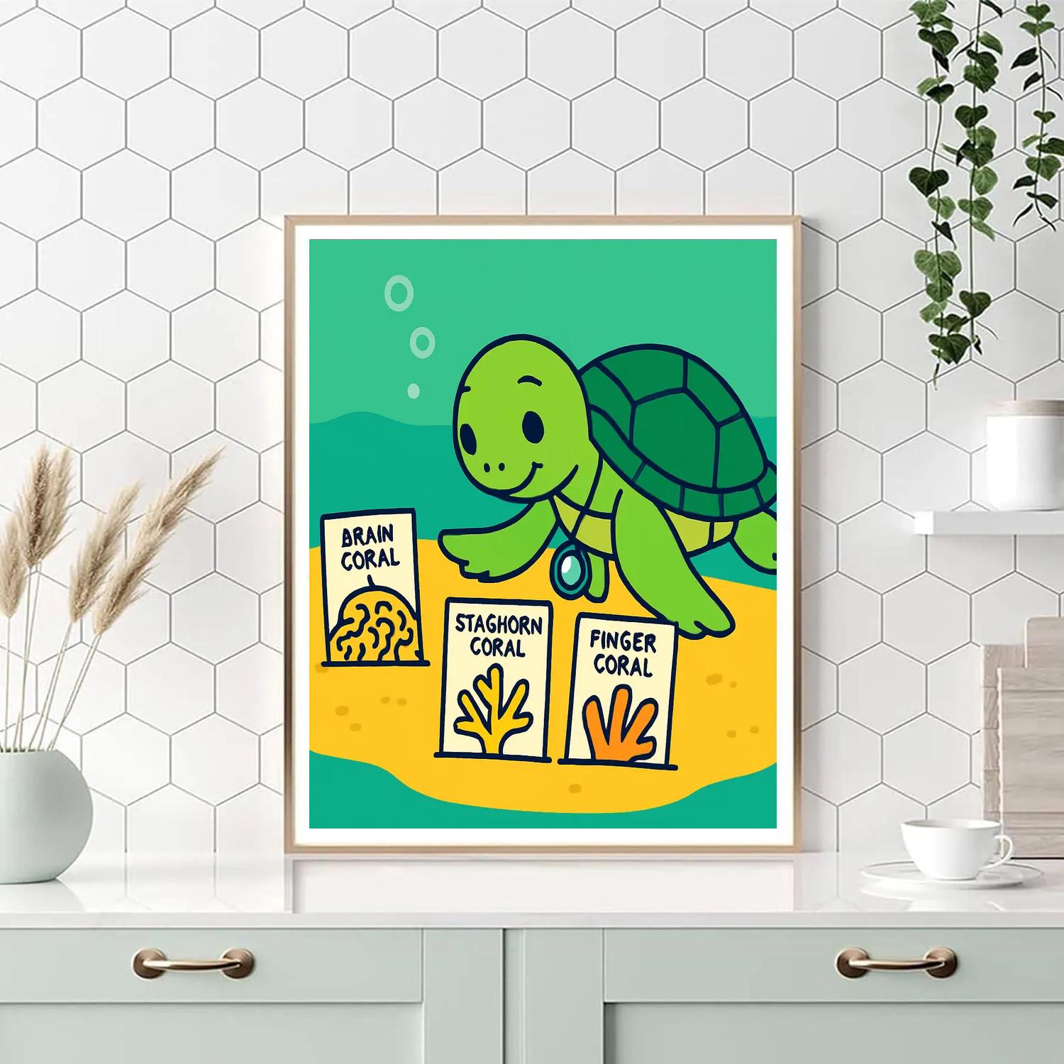 Starlight Science Turtle paint by numbers