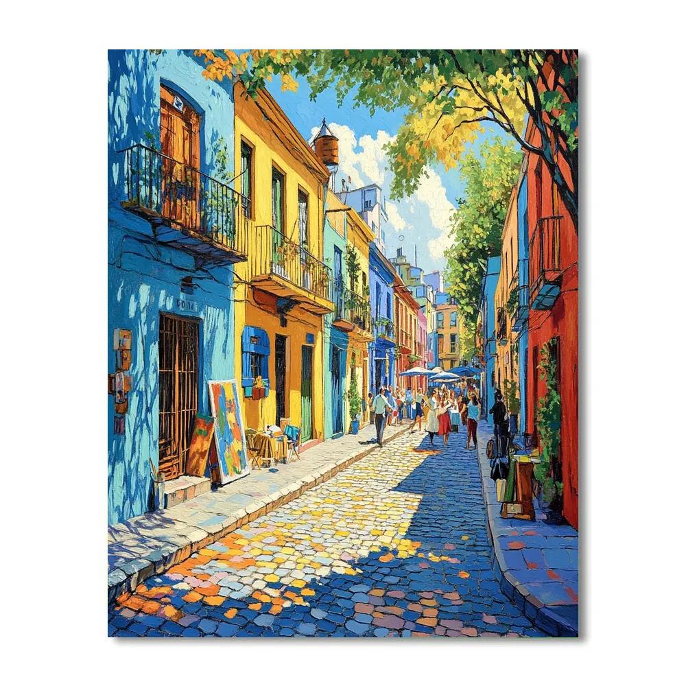 Caminito La Boca Buenos Aires Argentina Paint by numbers art