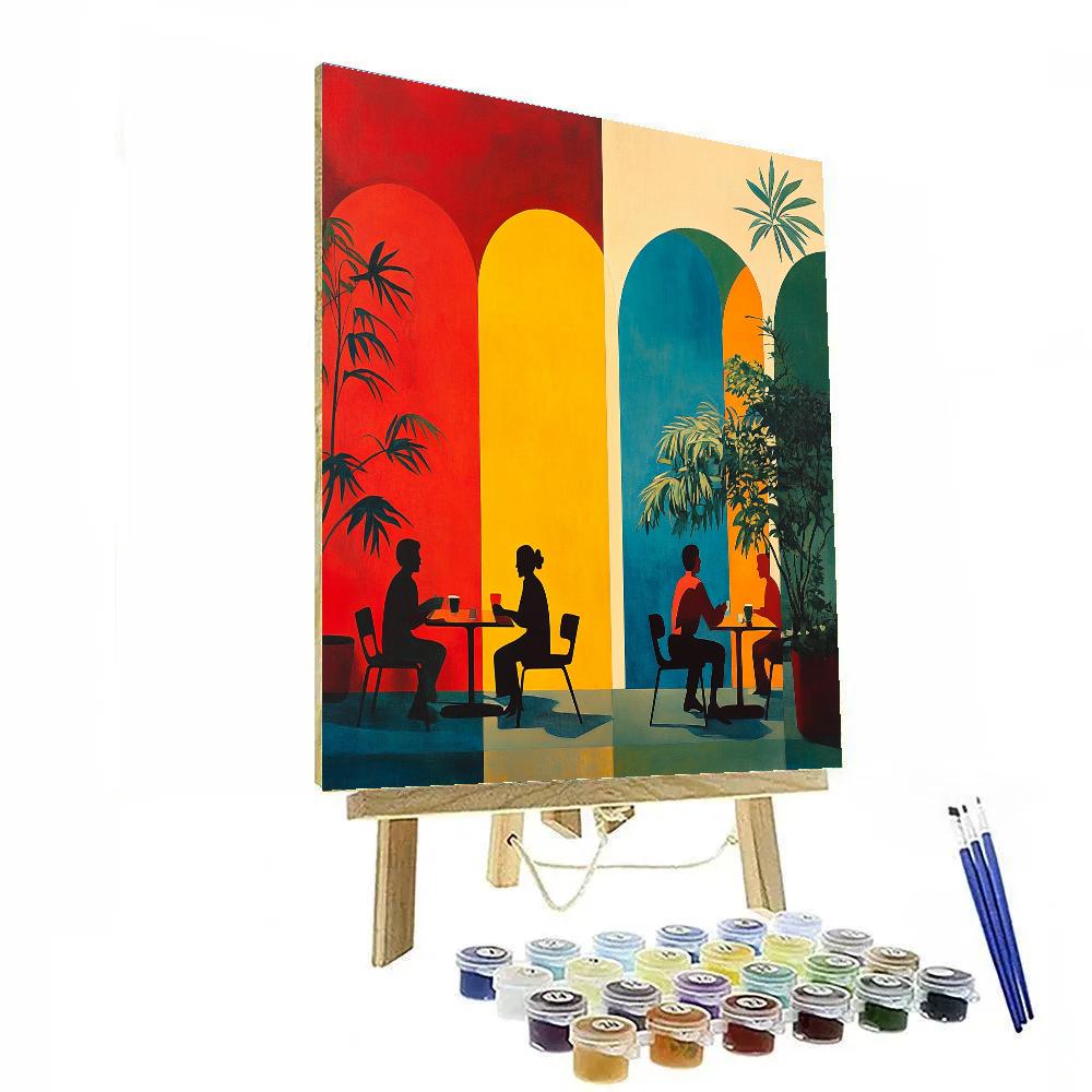 Henri Matisse Inspired Café Conversation Paint by numbers art