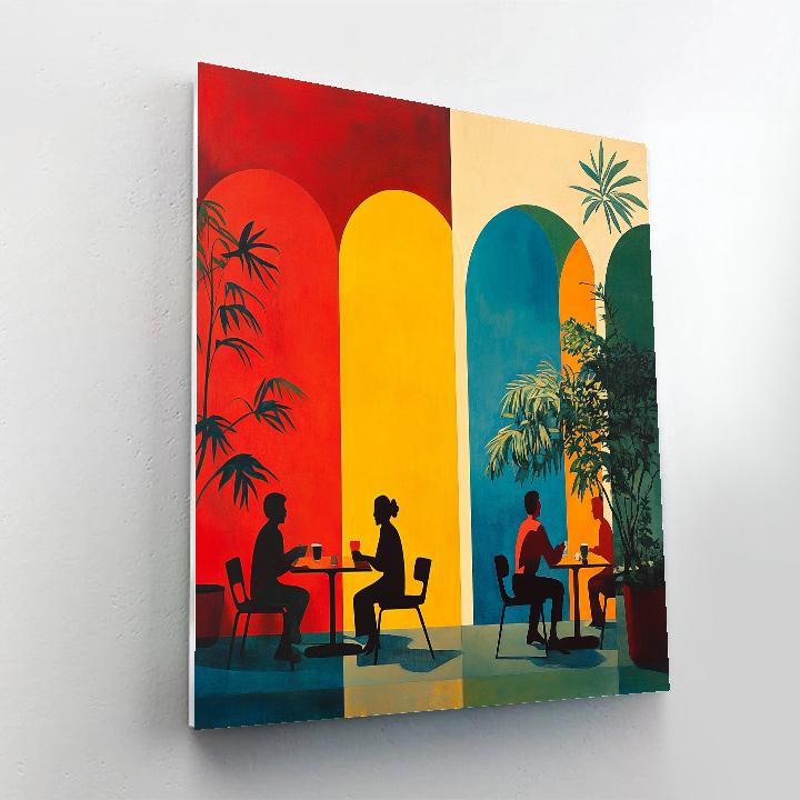 Henri Matisse Inspired Café Conversation Paint by numbers art