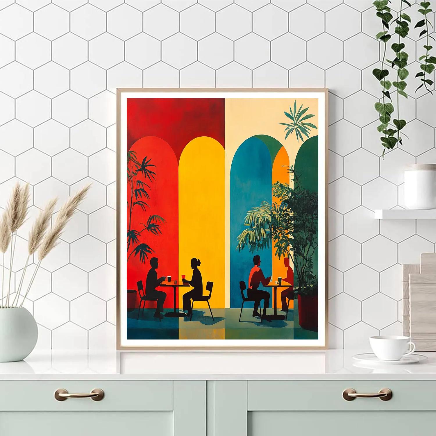 Henri Matisse Inspired Café Conversation Paint by numbers art