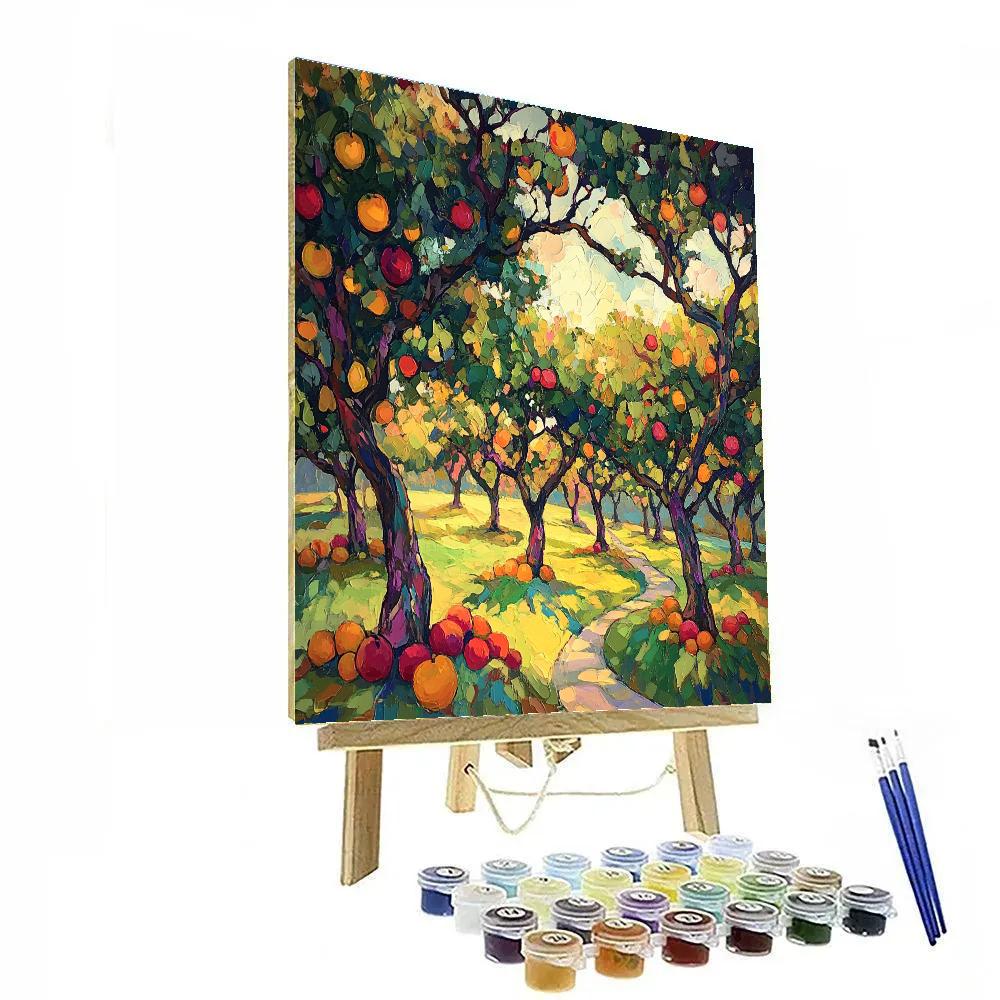 Michelangelo Inspired Celestial Orchards paint by numbers