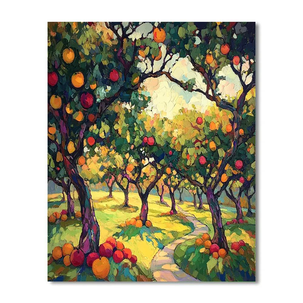 Michelangelo Inspired Celestial Orchards paint by numbers