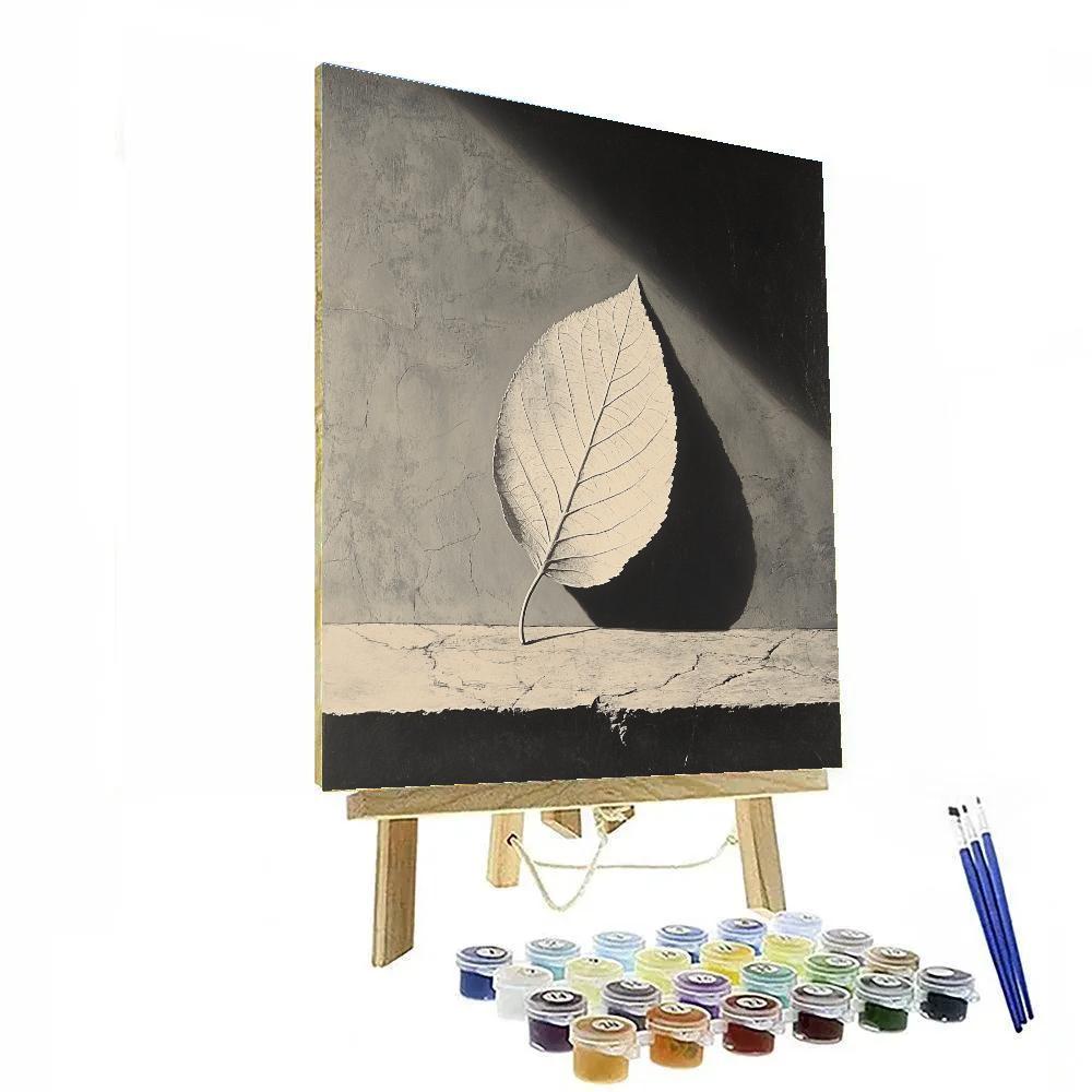 Caravaggio Inspired Fossilized Leaf Relic Numbered painting kits