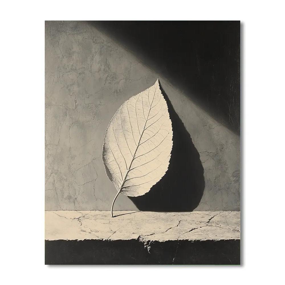 Caravaggio Inspired Fossilized Leaf Relic Numbered painting kits