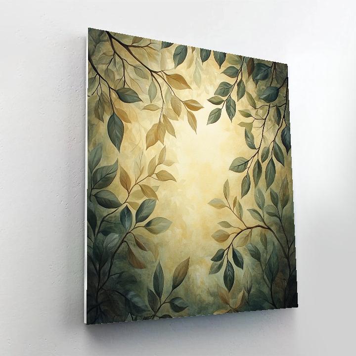 Leonardo Da Vinci Inspired Whispering Forest Canopy paint by numbers