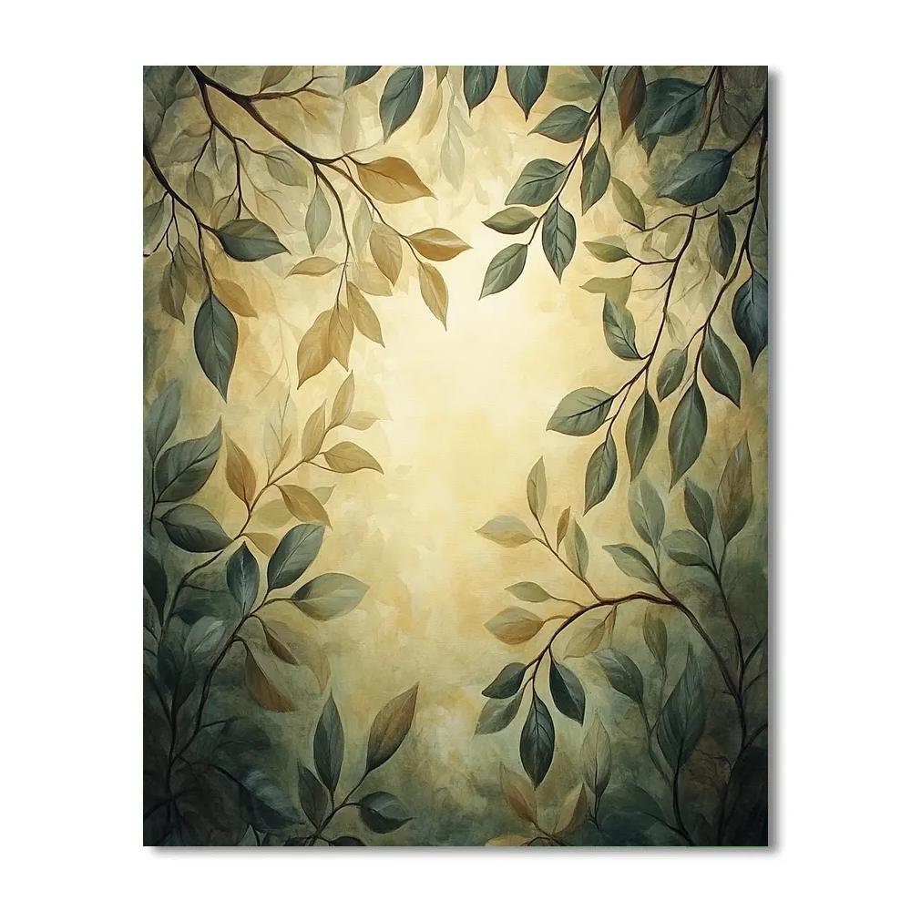 Leonardo Da Vinci Inspired Whispering Forest Canopy paint by numbers