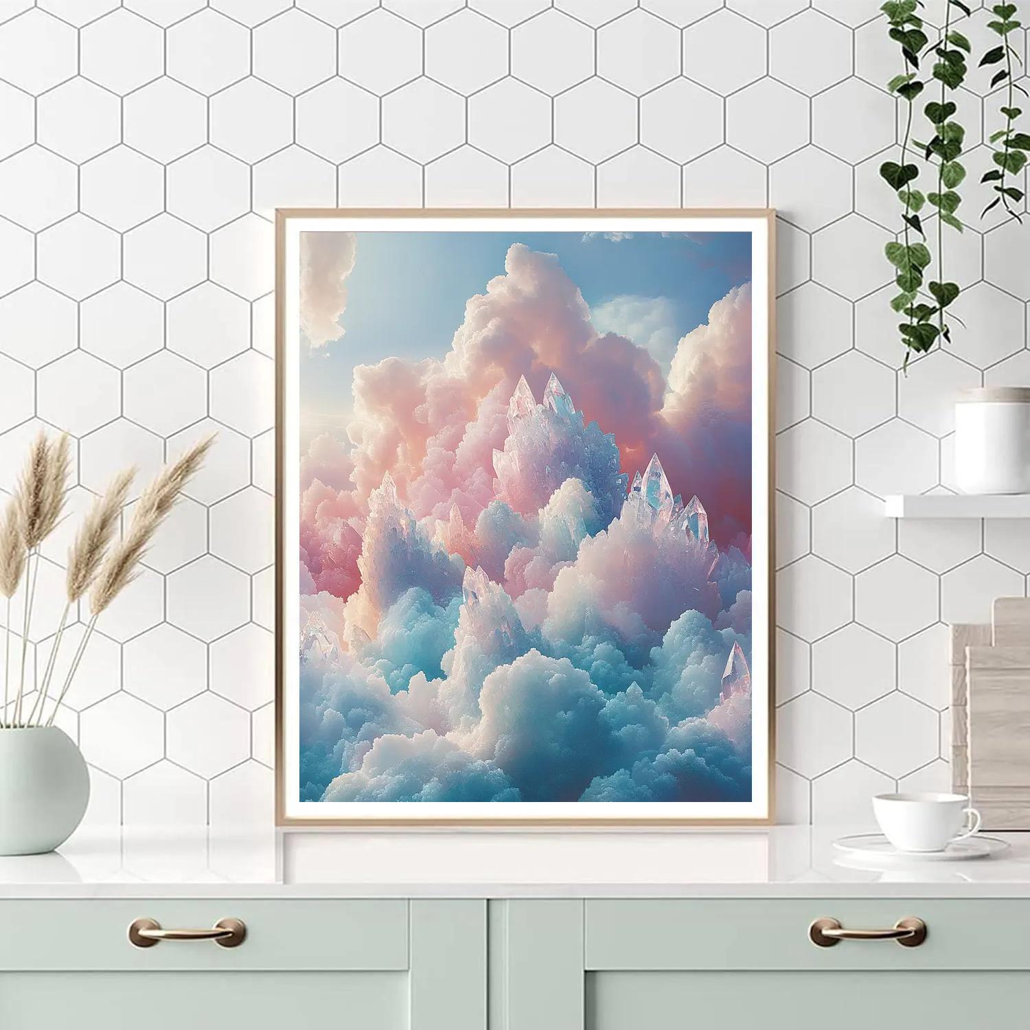 Michelangelo Inspired Quartz Clouds painting number kit