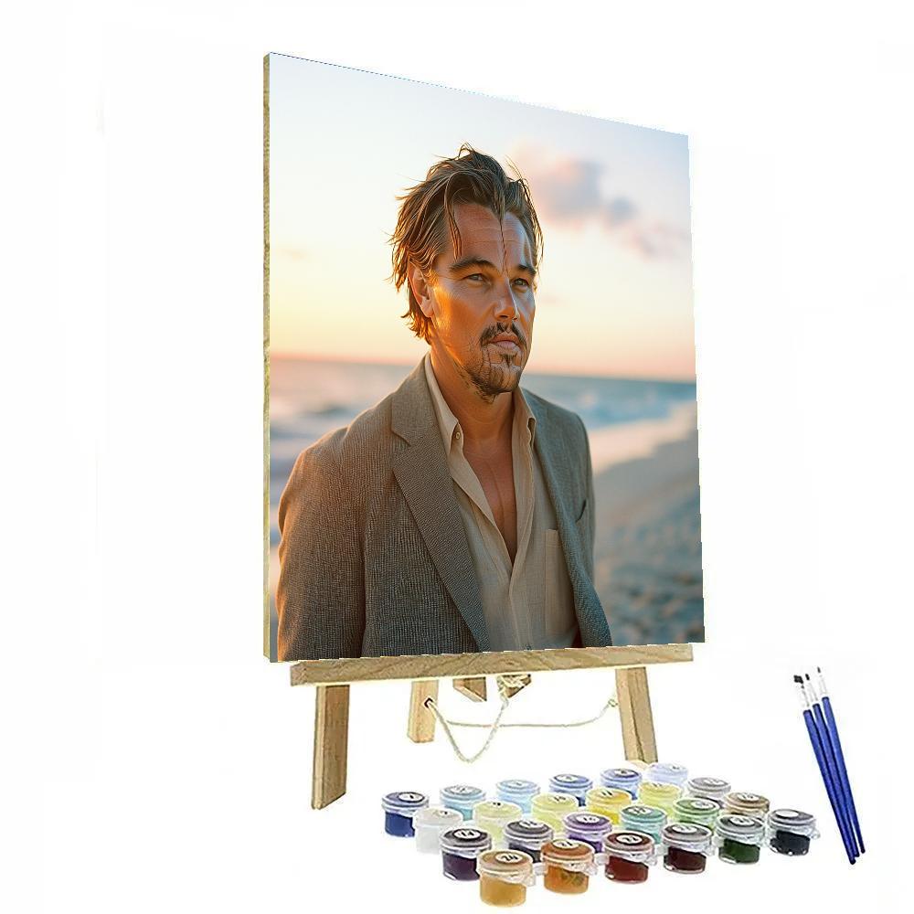 Leonardo DiCaprio: Navigating Depths Of Dreams And Reality Number painting
