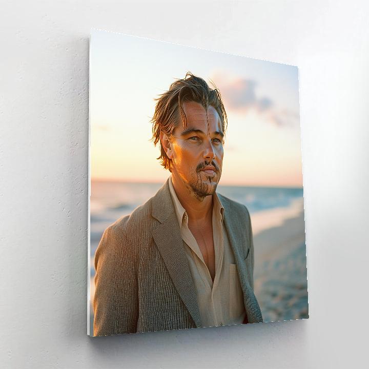 Leonardo DiCaprio: Navigating Depths Of Dreams And Reality Number painting