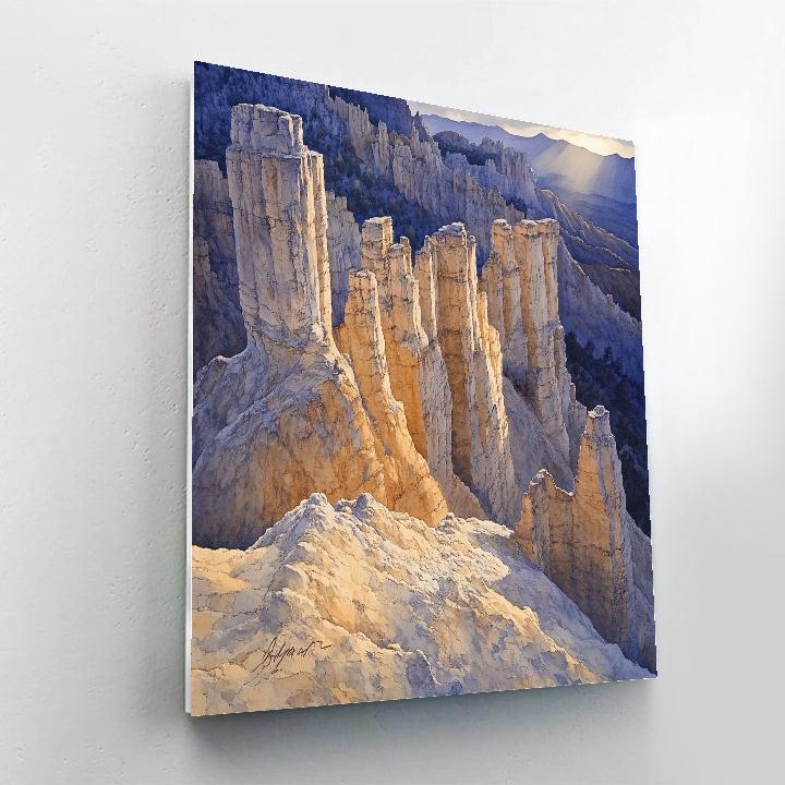 Michelangelo Inspired Erosion Sculptures paint by number