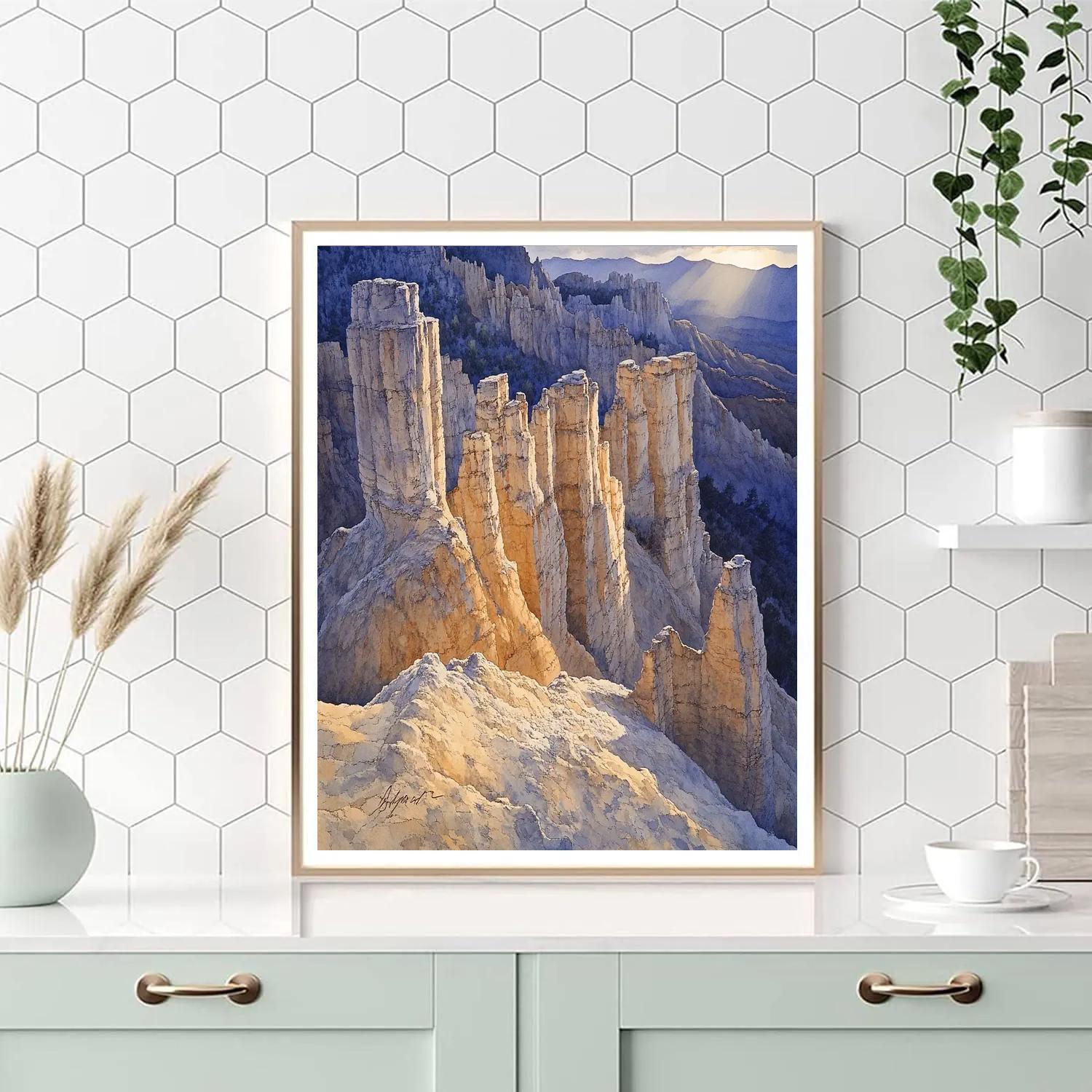 Michelangelo Inspired Erosion Sculptures paint by number