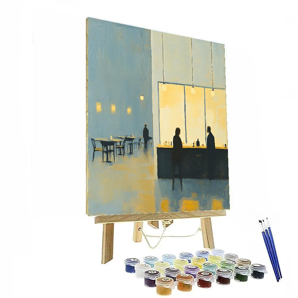 Edward Hopper Inspired Morning Cafe Painting by numbers kit