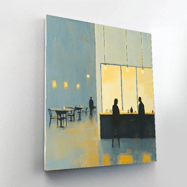 Edward Hopper Inspired Morning Cafe Painting by numbers kit