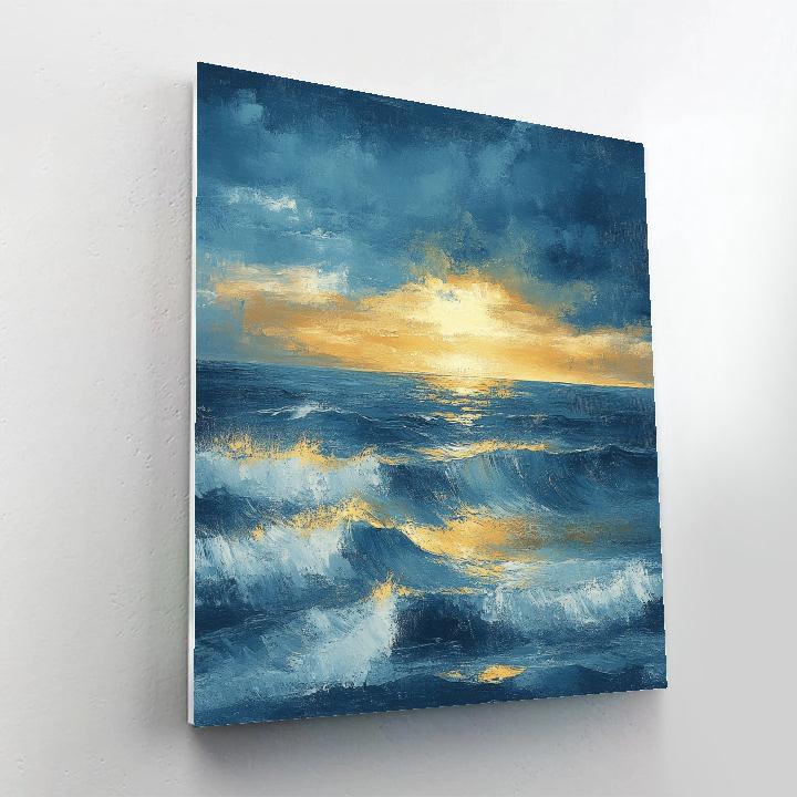 J.M.W. Turner Inspired Stormy Sea Numbered painting kits