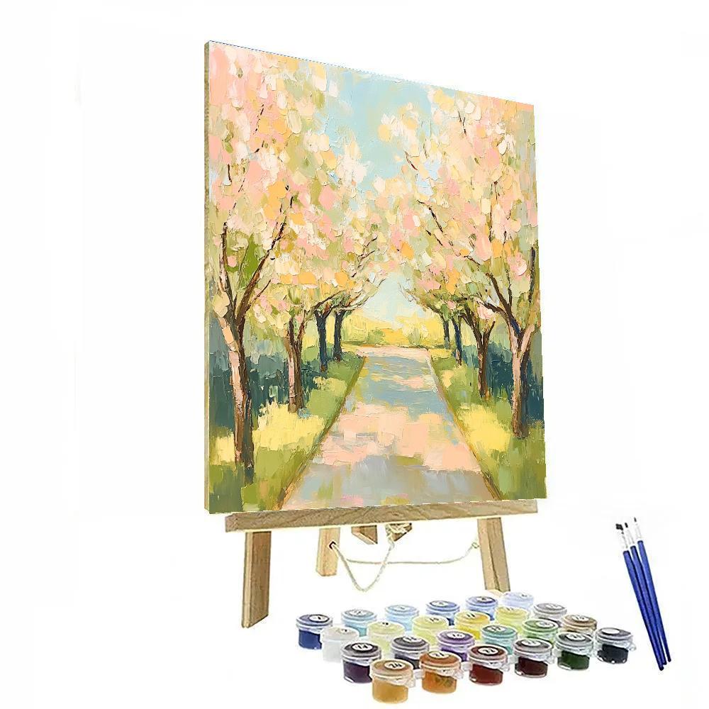 Claude Monet Inspired Orchard In Bloom Paint by numbers art