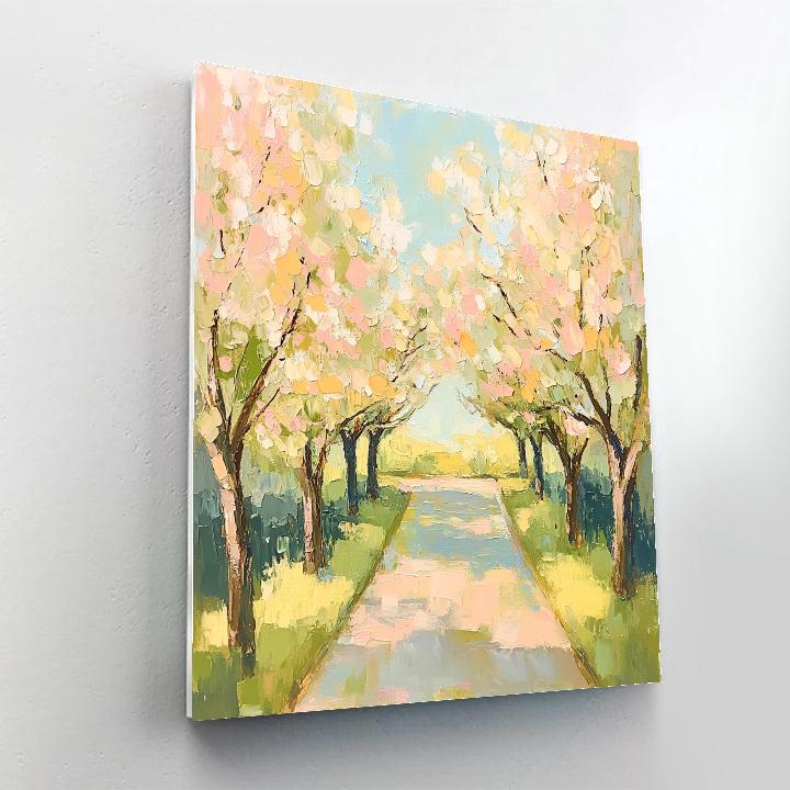 Claude Monet Inspired Orchard In Bloom Paint by numbers art