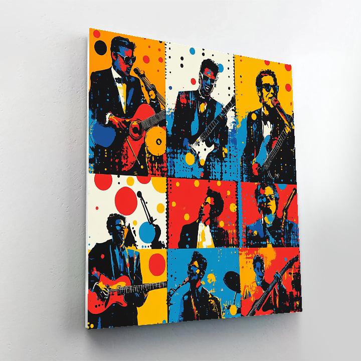 Roy Lichtenstein Inspired Comic Concert painting number kit