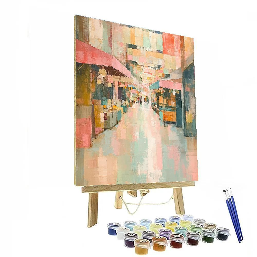 Edgar Degas Inspired Market Of Morning Light Number painting