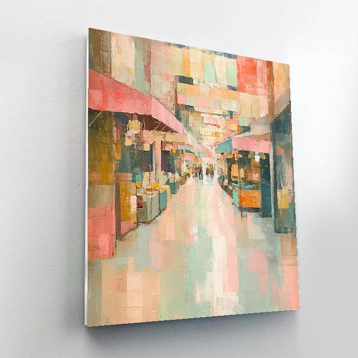 Edgar Degas Inspired Market Of Morning Light Number painting