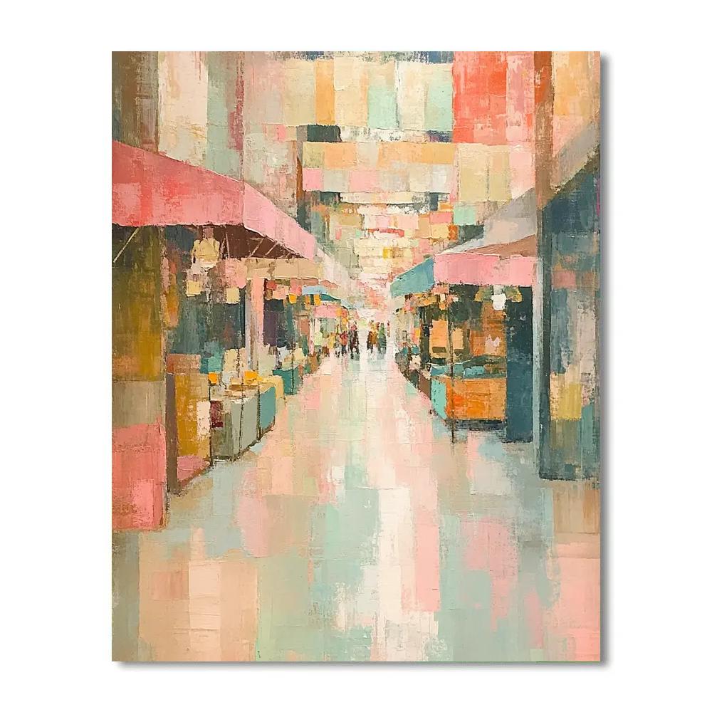 Edgar Degas Inspired Market Of Morning Light Number painting