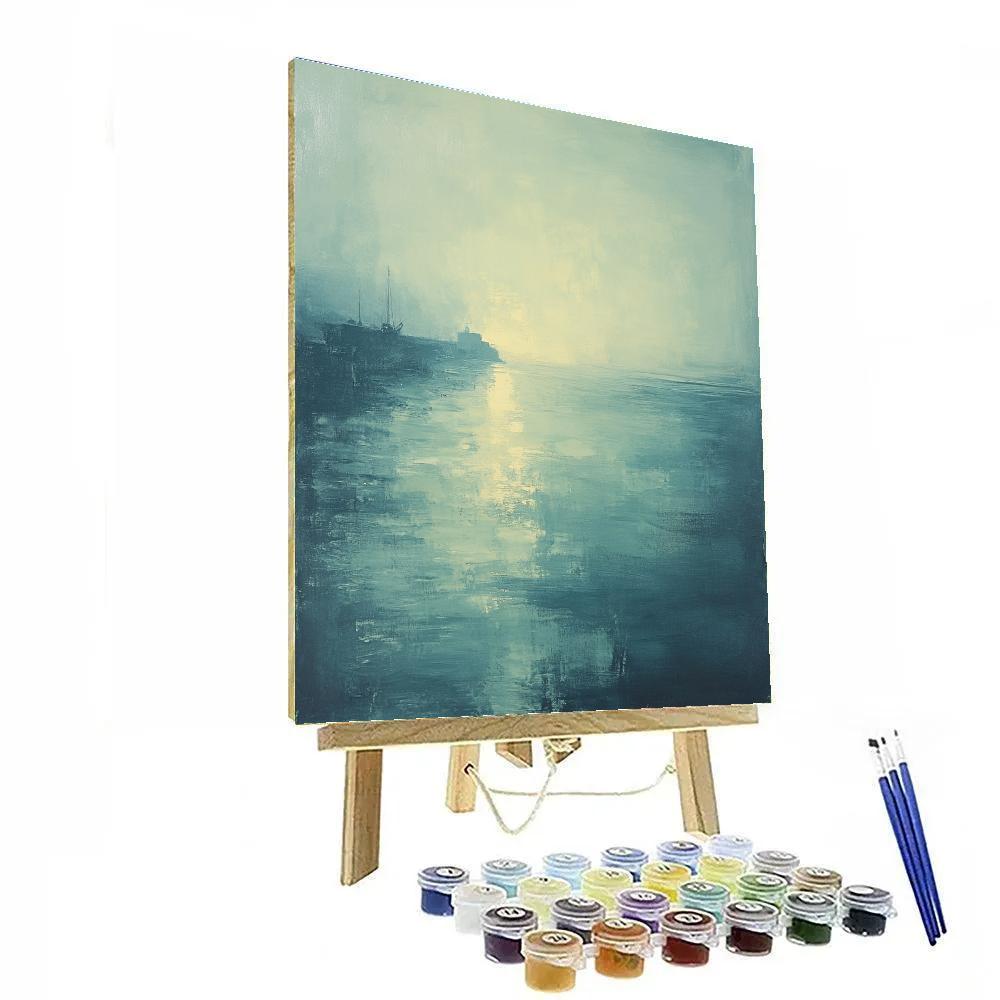 Edgar Degas Inspired Harbor Mist Symphony Painting by numbers kit