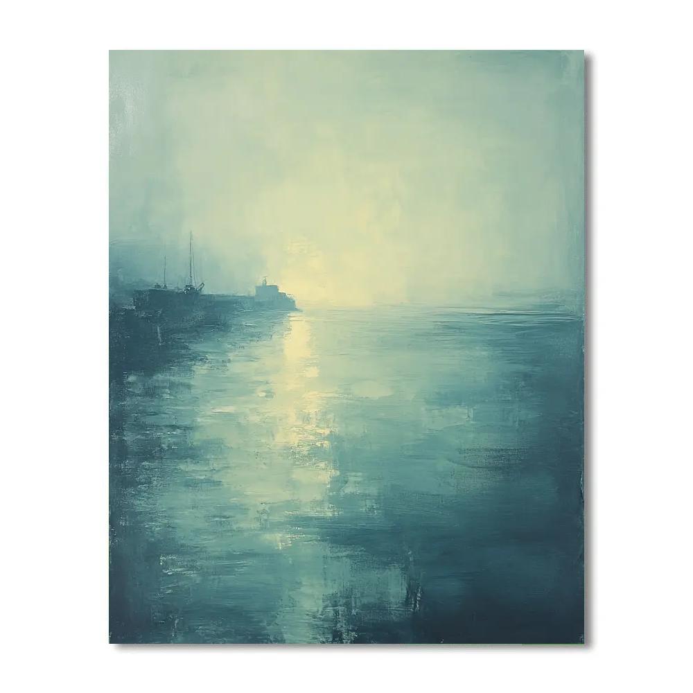 Edgar Degas Inspired Harbor Mist Symphony Painting by numbers kit