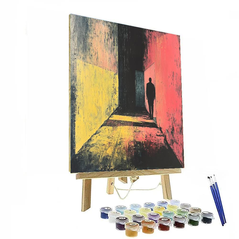 Francis Bacon Inspired Solitary Figure paint by number