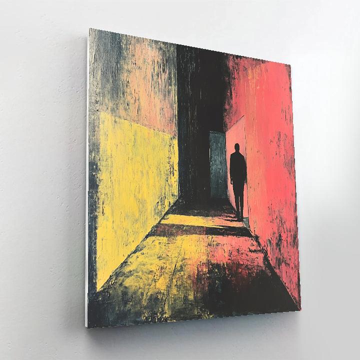 Francis Bacon Inspired Solitary Figure paint by number