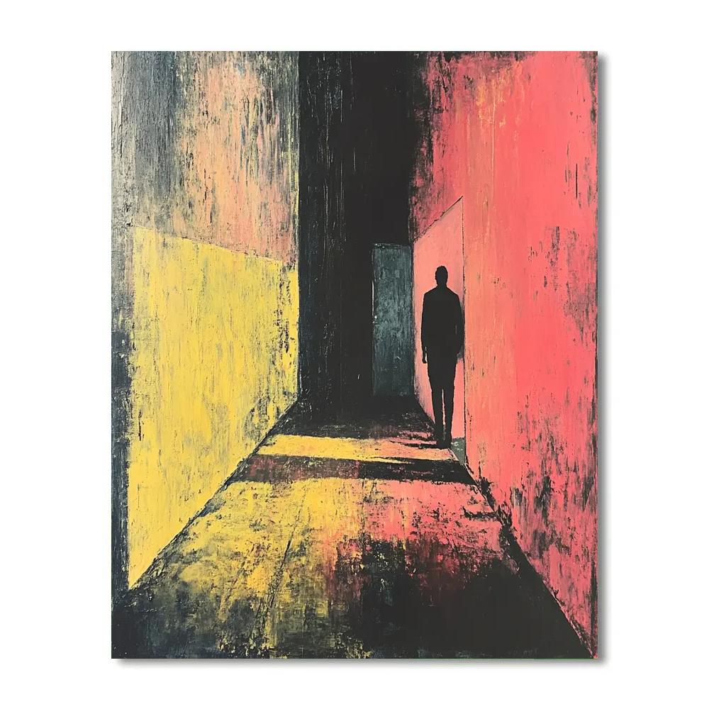 Francis Bacon Inspired Solitary Figure paint by number