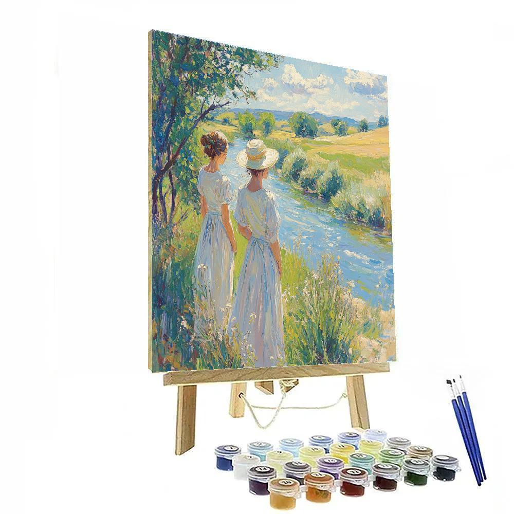 Thomas Gainsborough Inspired River Bank Painting by numbers kit