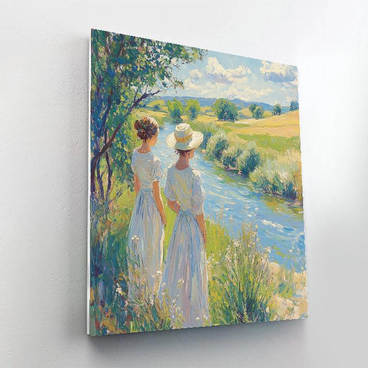 Thomas Gainsborough Inspired River Bank Painting by numbers kit