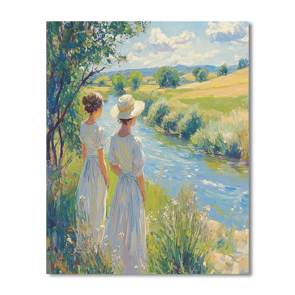 Thomas Gainsborough Inspired River Bank Painting by numbers kit