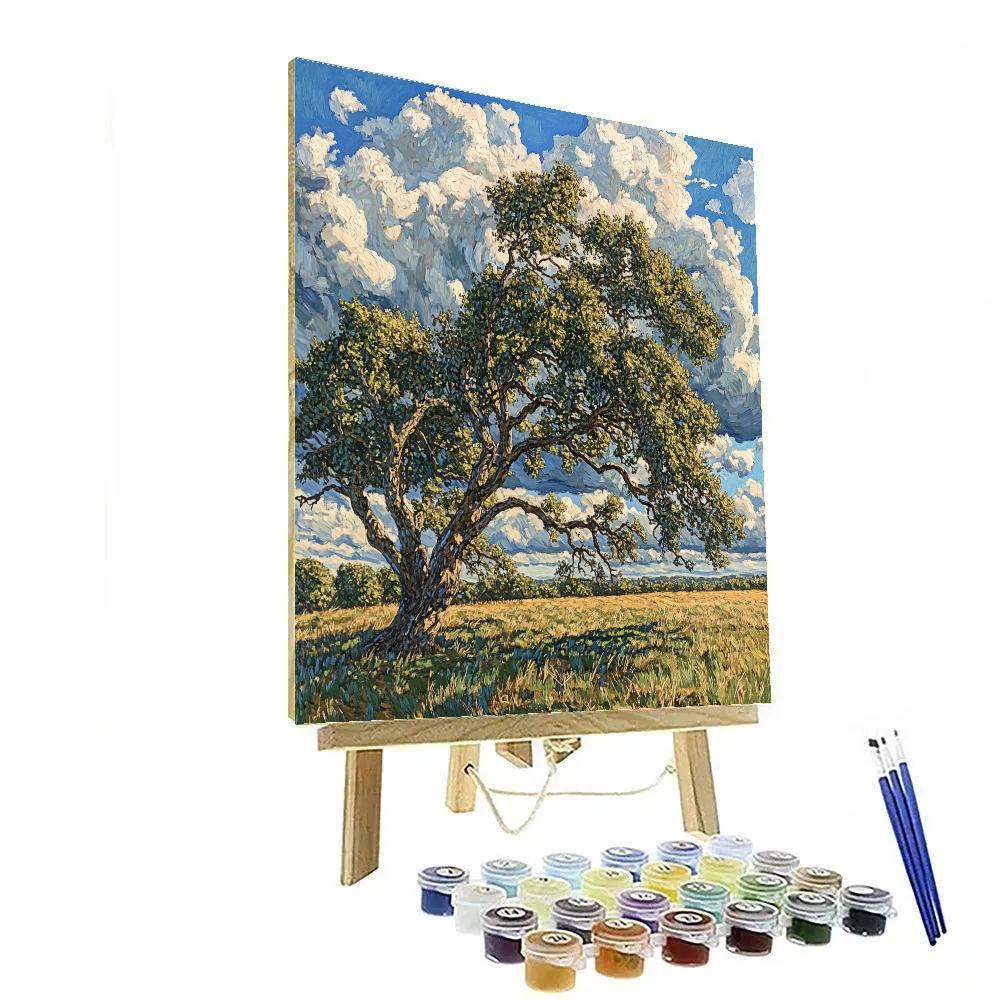 John Constable Inspired Windblown Trees paint by color