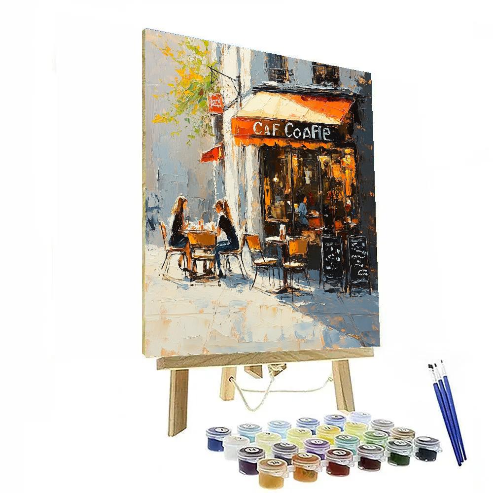 Édouard Manet Inspired Street Café At Noon Paint by numbers art