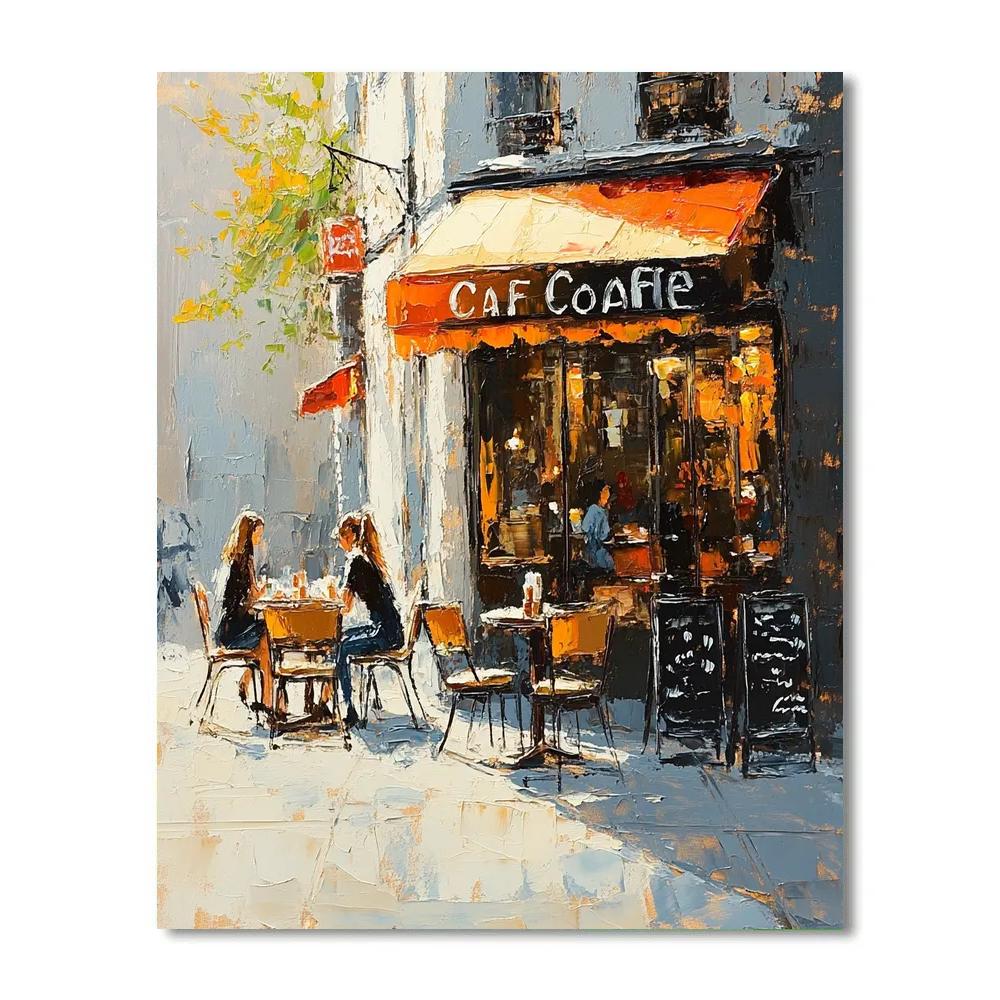 Édouard Manet Inspired Street Café At Noon Paint by numbers art