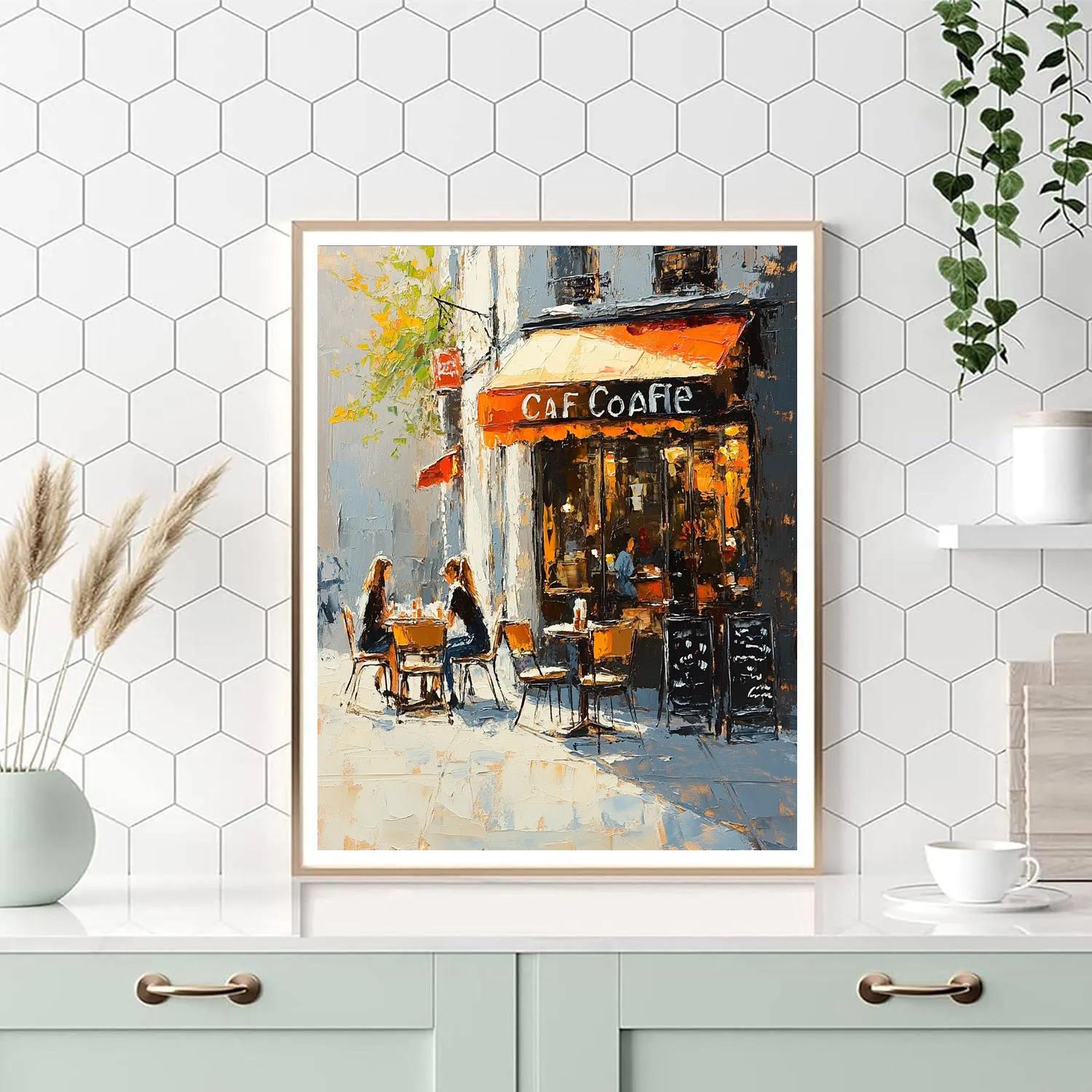 Édouard Manet Inspired Street Café At Noon Paint by numbers art