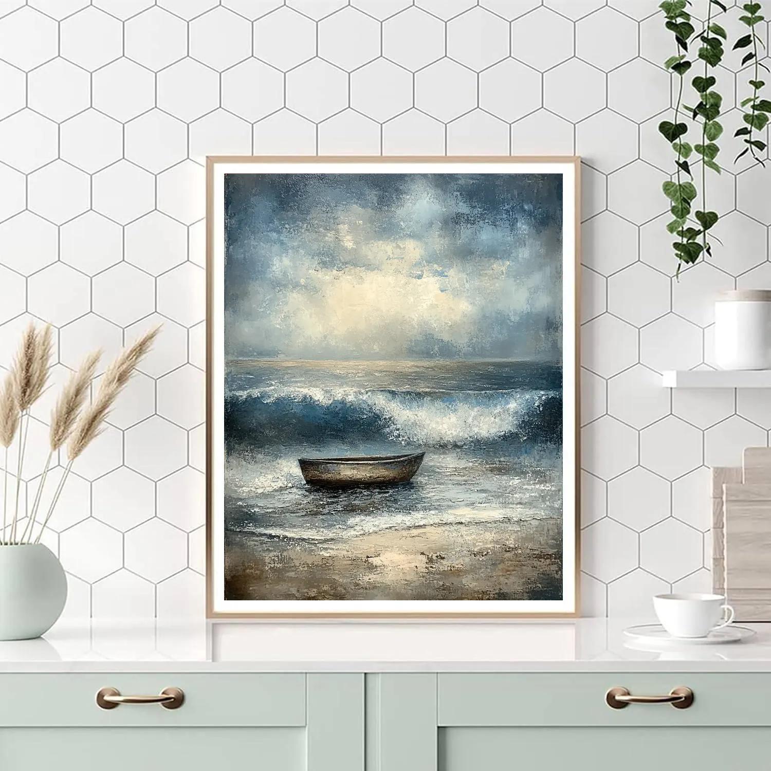 Winslow Homer Inspired Storm Landing Numbered painting kits