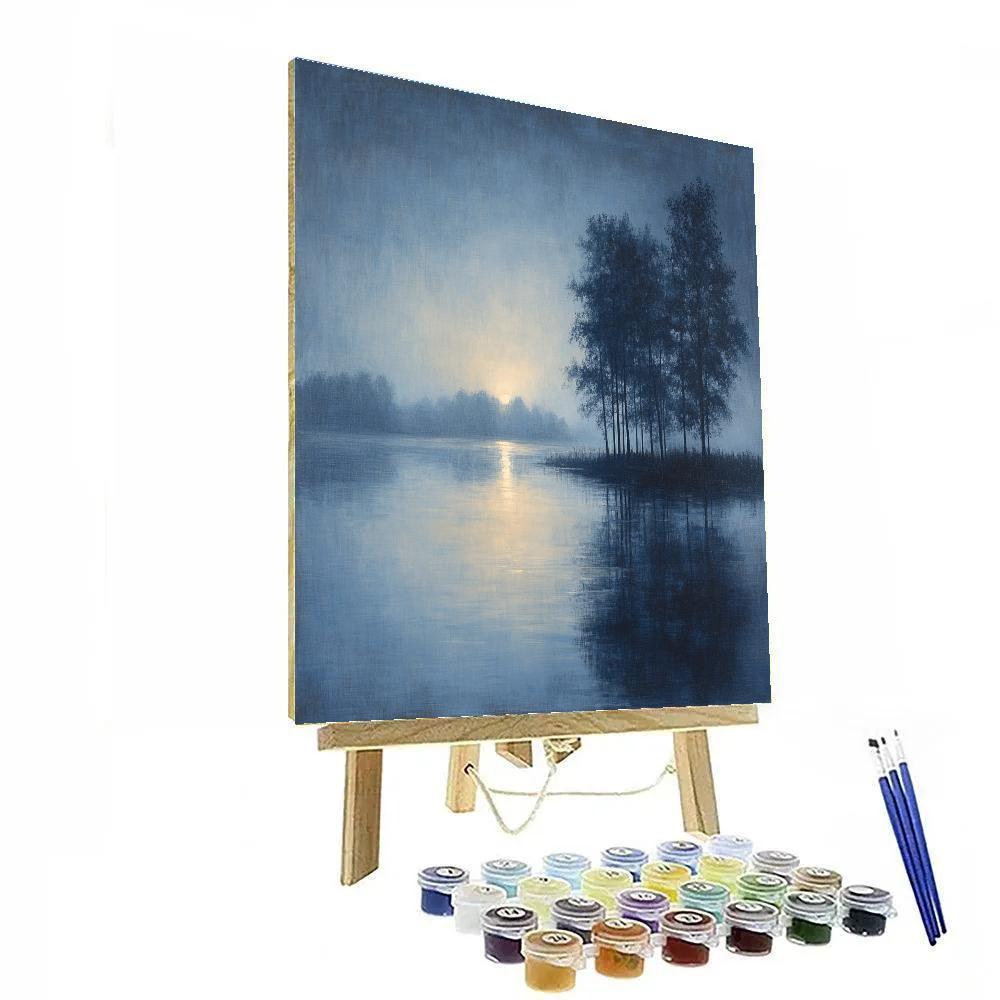 Whistler Inspired Nocturne Harbor paint by numbers