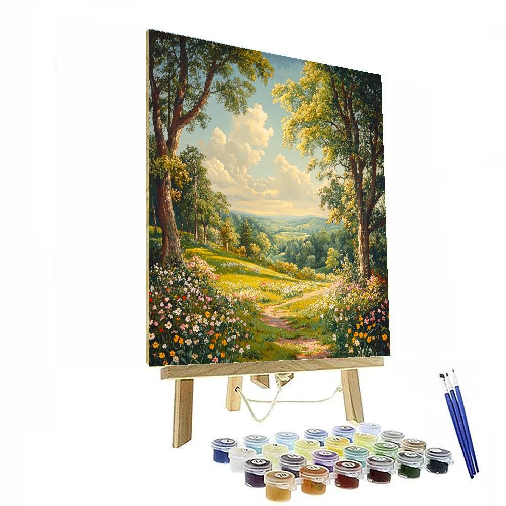 John Everett Millais Inspired Woodland Spring DIY paint by numbers
