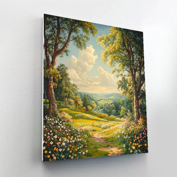 John Everett Millais Inspired Woodland Spring DIY paint by numbers