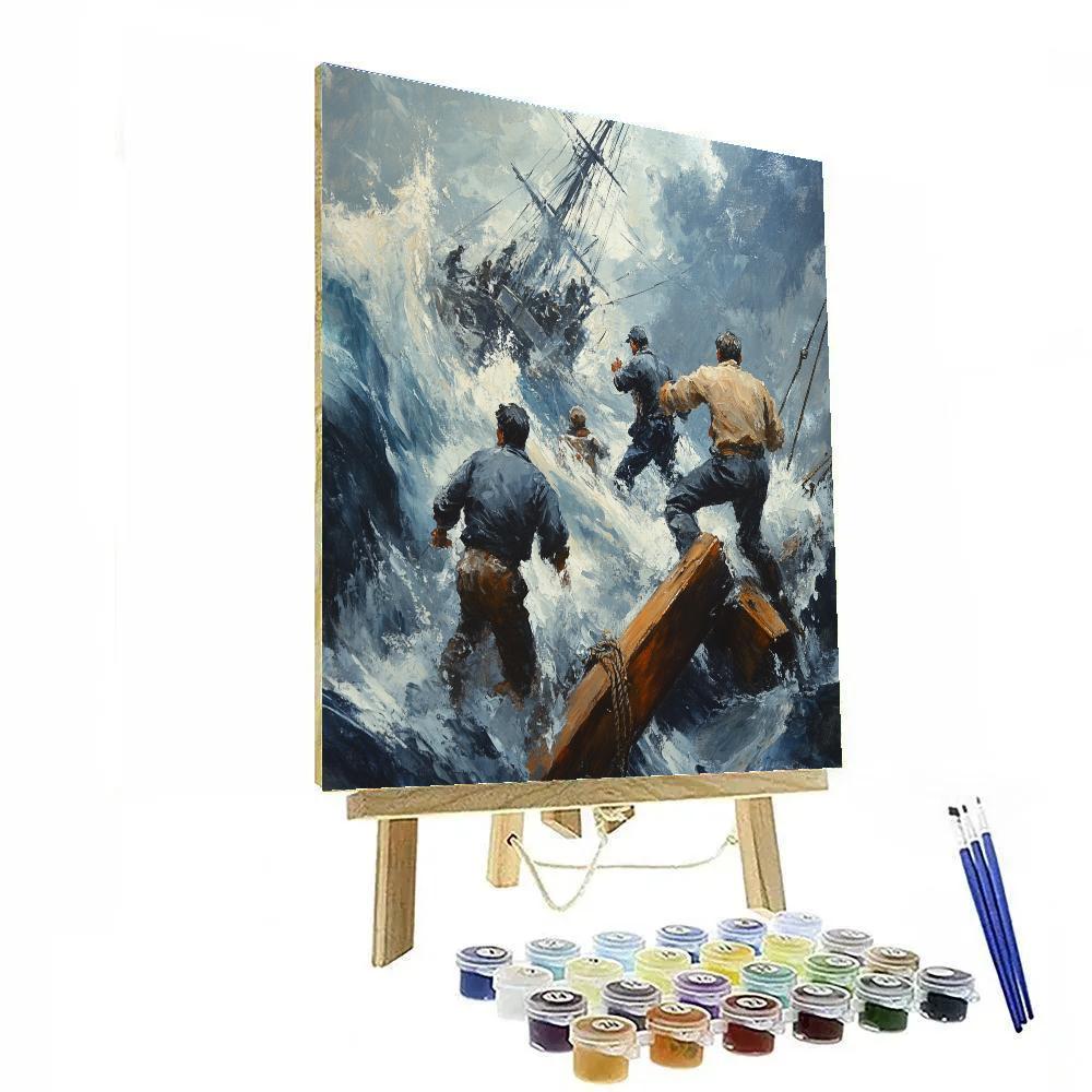 Géricault Inspired Shipwreck Rescue Numbered painting kits
