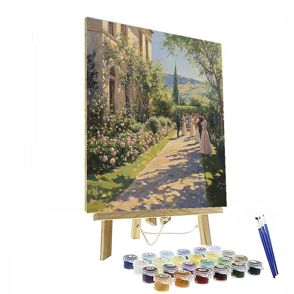 Raphael Inspired Classical Garden Paint by numbers art
