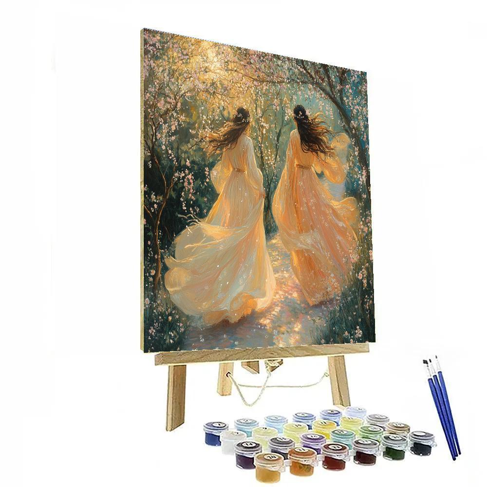 Botticelli Inspired Spring Nymphs Paint by numbers art