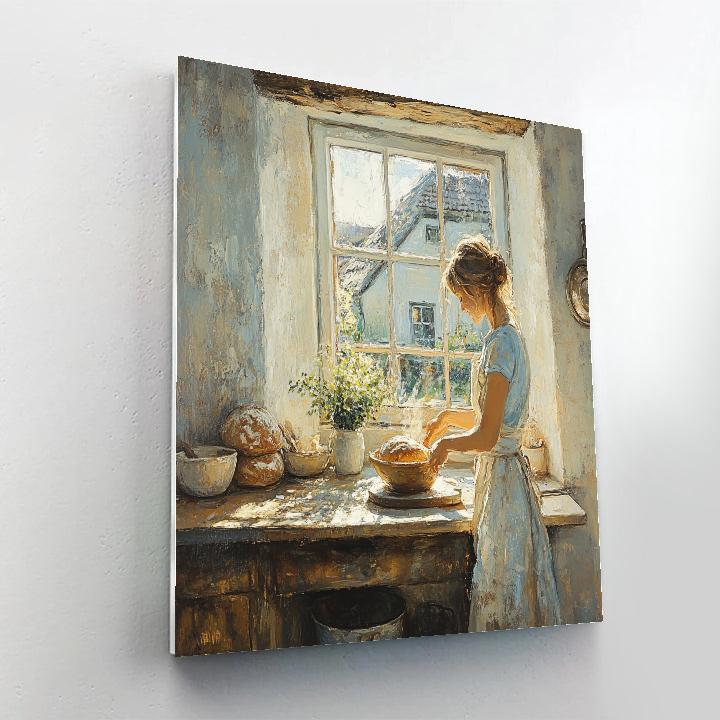 Vermeer Inspired Quiet Kitchen Numbered painting kits