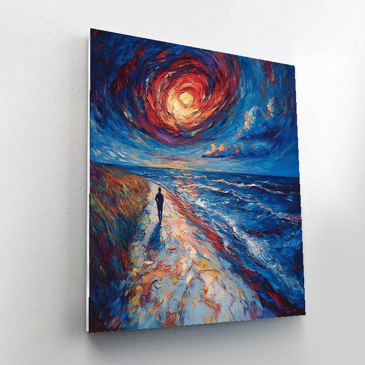 Edvard Munch Inspired Stormy Emotions Paint by numbers art