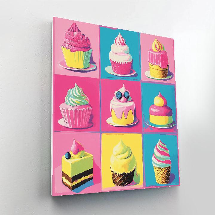 Andy Warhol Inspired Dessert Series Painting by numbers kit